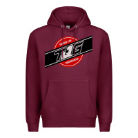 Burgundy toqger vintage rainbow line Premium Hoodie - lanVoArt