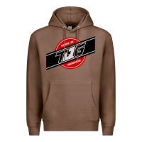Chestnut toqger vintage rainbow line Premium Hoodie - lanVoArt