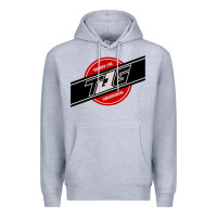Heather Grey toqger vintage rainbow line Premium Hoodie - lanVoArt