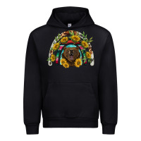 Black bear rainbow Urban Hoodie - BarkalooDesign