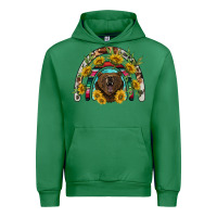 Emerald bear rainbow Urban Hoodie - BarkalooDesign