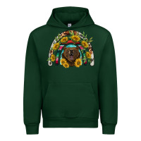 Forest Green bear rainbow Urban Hoodie - BarkalooDesign