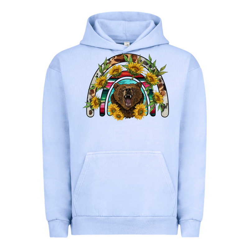 Bear Rainbow Urban Hoodie by BarkalooDesign | Teevron