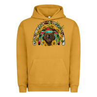 Pigment Peanut Butter bear rainbow Urban Hoodie - BarkalooDesign