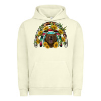 Pigment Pistachio bear rainbow Urban Hoodie - BarkalooDesign
