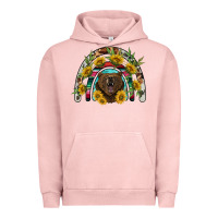 Pigment Salmon bear rainbow Urban Hoodie - BarkalooDesign