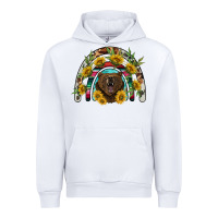 White bear rainbow Urban Hoodie - BarkalooDesign