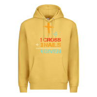 Antique Gold Vintage 1 Cross 3 Nails Forgiven Christian Easter Gift Premium Hoodie - lanVoArt