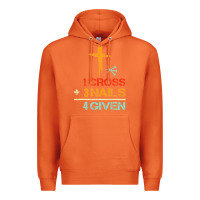 Carrot Vintage 1 Cross 3 Nails Forgiven Christian Easter Gift Premium Hoodie - lanVoArt
