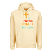 Pina Colada Vintage 1 Cross 3 Nails Forgiven Christian Easter Gift Premium Hoodie - lanVoArt