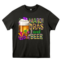 Asphalt Mardi Gras and beer Heavy Core Tee - BundleAndBundleShop