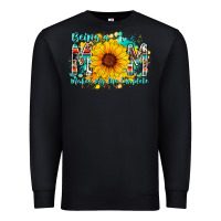 Black being a mom makes my life complete Premium Sweatshirt - RacoonDesign