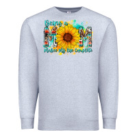 Heather Grey being a mom makes my life complete Premium Sweatshirt - RacoonDesign