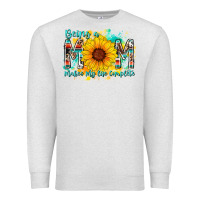 Oatmeal Heather being a mom makes my life complete Premium Sweatshirt - RacoonDesign