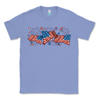 Colony Blue fourth of july american flag Classic Tee - RanaPortraitStore