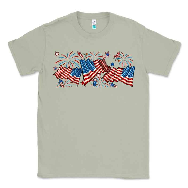 Fourth Of July American Flag Classic Tee by RanaPortraitStore | Teevron
