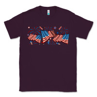 Plum fourth of july american flag Classic Tee - RanaPortraitStore