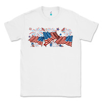 White fourth of july american flag Classic Tee - RanaPortraitStore