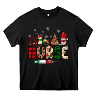 Black nurse Christmas Heavy Core Tee - JahusDesignShop