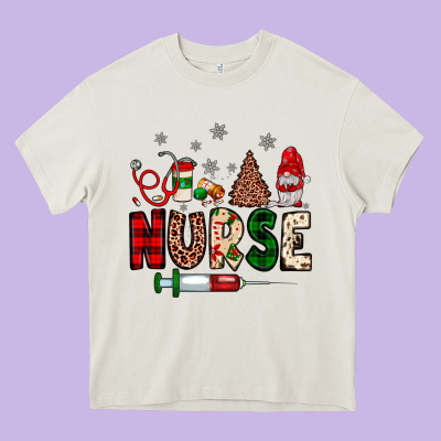 Nurse Christmas Heavy Core Tee Designed By Jahusdesignshop