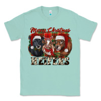 Seafoam Merry Christmas Classic Tee - RanaPortraitStore