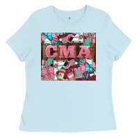 Baby Blue cma Ladies Tee - LillyAllenDesigns