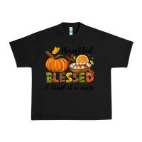 Black Thankful blessed and kind of a mess Urban Heavy Tee - NancyCooperArtShop
