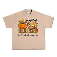 Burro Thankful blessed and kind of a mess Urban Heavy Tee - NancyCooperArtShop