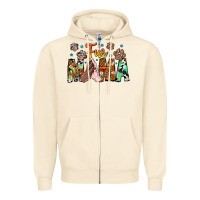 Sandshell fur mama Zipper Hoodie - CowhideDigitalArt