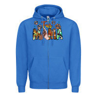 True Royal fur mama Zipper Hoodie - CowhideDigitalArt