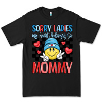 Black sorry ladies my heart belongs to mommy Premium Tee - LillyAllenDesigns