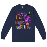 Navy yes i can drive a stick Long Sleeve Tee - CowGirlArtShop