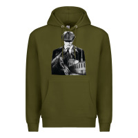 Army Green gift idea drama blinders drama peaky funny graphic gifts Premium Hoodie - lanVoArt