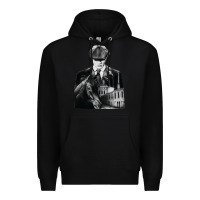 Black gift idea drama blinders drama peaky funny graphic gifts Premium Hoodie - lanVoArt
