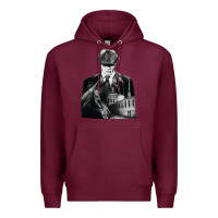 Burgundy gift idea drama blinders drama peaky funny graphic gifts Premium Hoodie - lanVoArt