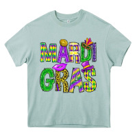 Arona Mardi Gras Carnaval Mask With Fleur De Lis Heavy Core Tee - BundleAndBundleShop
