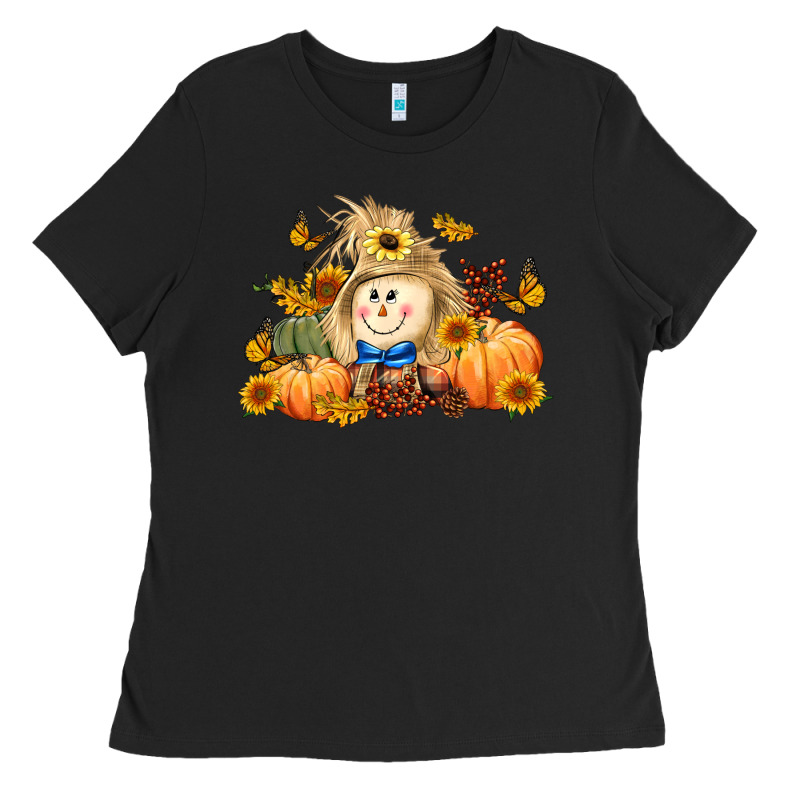 Fall Scarecrow Ladies Tee by LillyAllenDesigns | Teevron