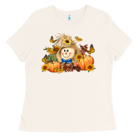 Bone fall scarecrow Ladies Tee - LillyAllenDesigns