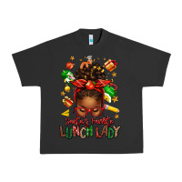Pigment Black santas favorite lunch lady afro messy bun Urban Heavy Tee - texasbilliewilder