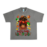 Tornado santas favorite lunch lady afro messy bun Urban Heavy Tee - texasbilliewilder
