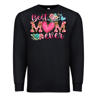 Black best mom ever Premium Sweatshirt - RacoonDesign