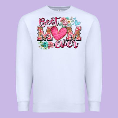 Best Mom Ever Premium Sweatshirt Designed By Racoondesign