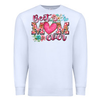 White best mom ever Premium Sweatshirt - RacoonDesign