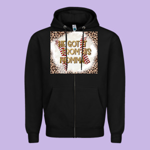 He Got It From His Momma Zipper Hoodie Designed By Cowhidedigitalart