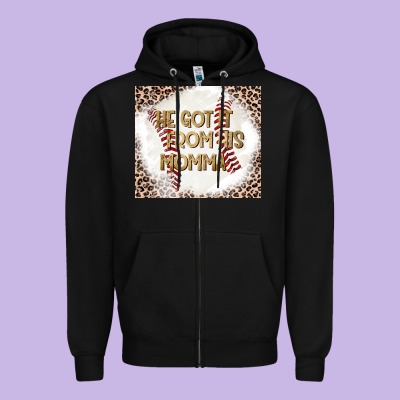He Got It From His Momma Zipper Hoodie Designed By Cowhidedigitalart