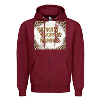 Burgundy He Got it From his Momma Zipper Hoodie - CowhideDigitalArt