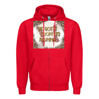 Red He Got it From his Momma Zipper Hoodie - CowhideDigitalArt