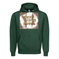 Sports Green He Got it From his Momma Zipper Hoodie - CowhideDigitalArt