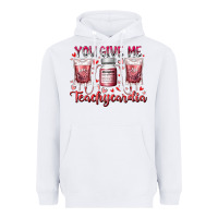 White you give me teachcardia Heavyweight Hoodie - RacoonDesign