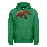 Emerald bear Urban Hoodie - BarkalooDesign